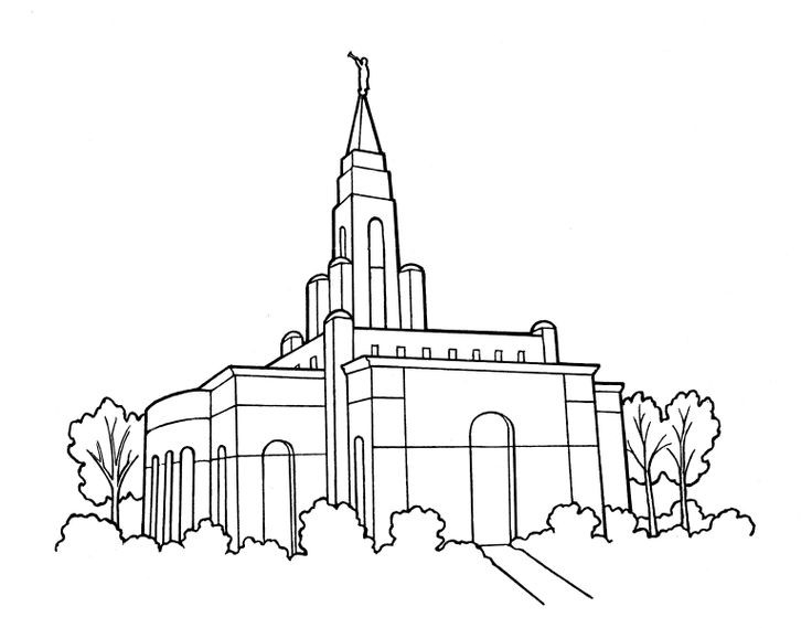 Temple Coloring Pages
 LDS Temple Primary Coloring Page LdsPrimary