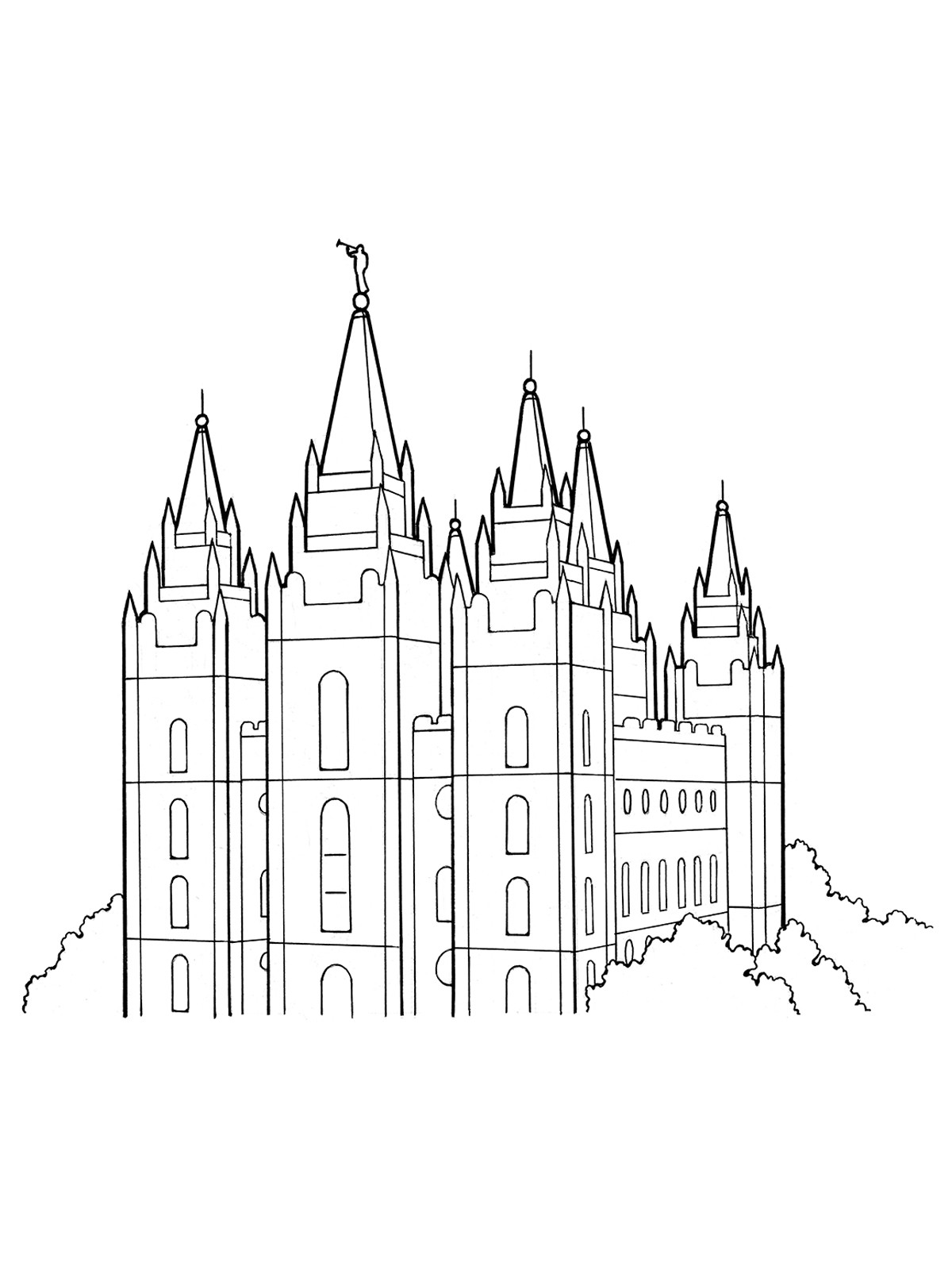 Temple Coloring Pages
 Our Deseret Homeschool Gospel Basics 38 Week Lesson Plan