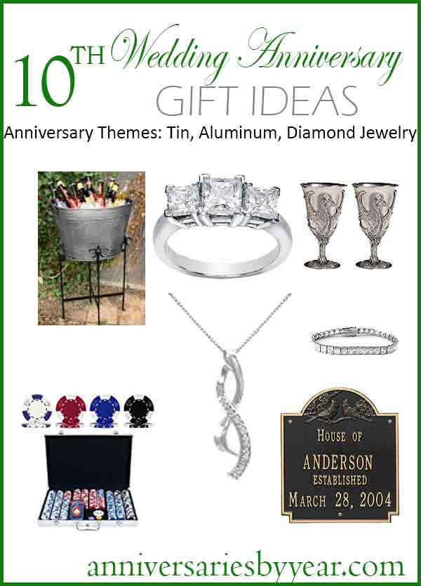 Tenth Anniversary Gift Ideas
 Tenth Anniversary 10th Wedding Anniversary Gift Ideas