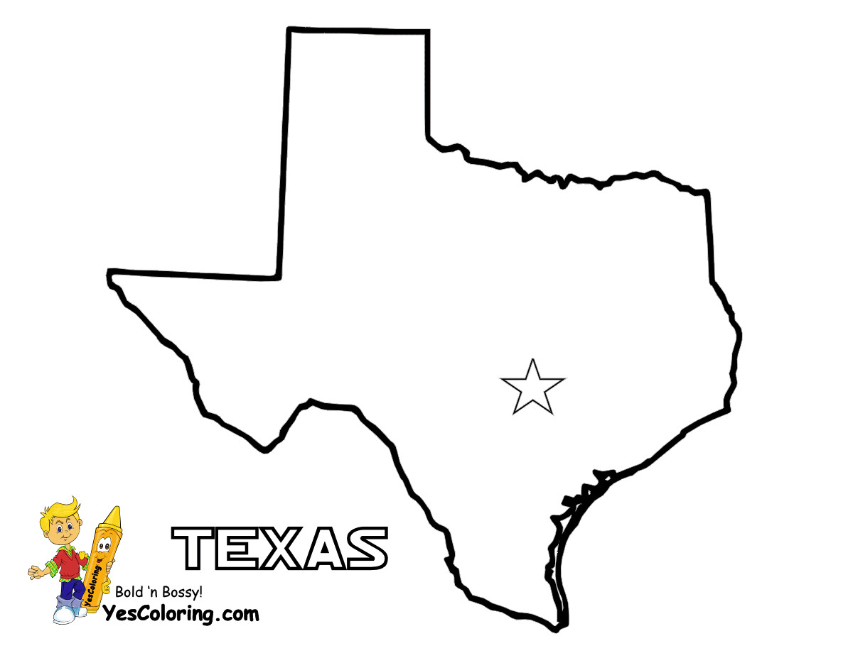 Texas Coloring Pages
 Mighty Map Coloring Pages Tennessee Wyoming Free