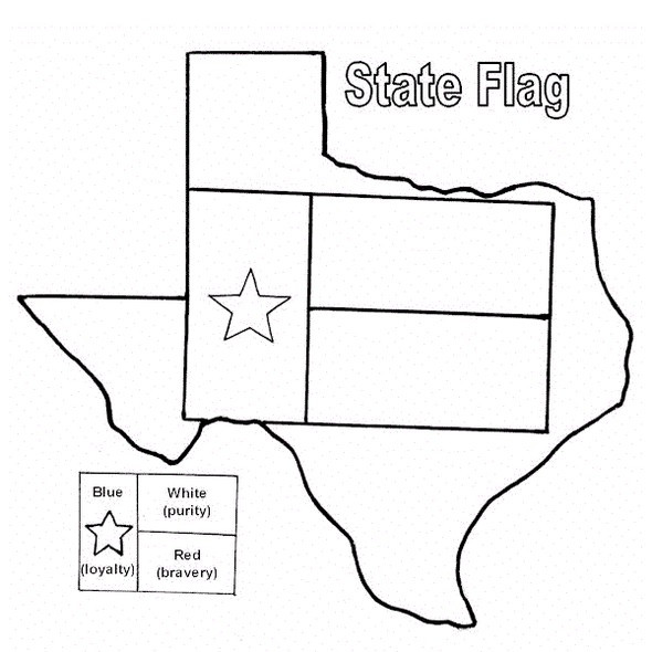 Texas Coloring Pages
 All Worksheets Texas Symbols Worksheets Printable