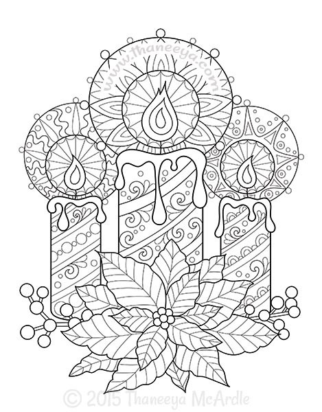 Thaneeya Mcardle Free Coloring Pages
 Christmas Coloring Book by Thaneeya McArdle — Thaneeya