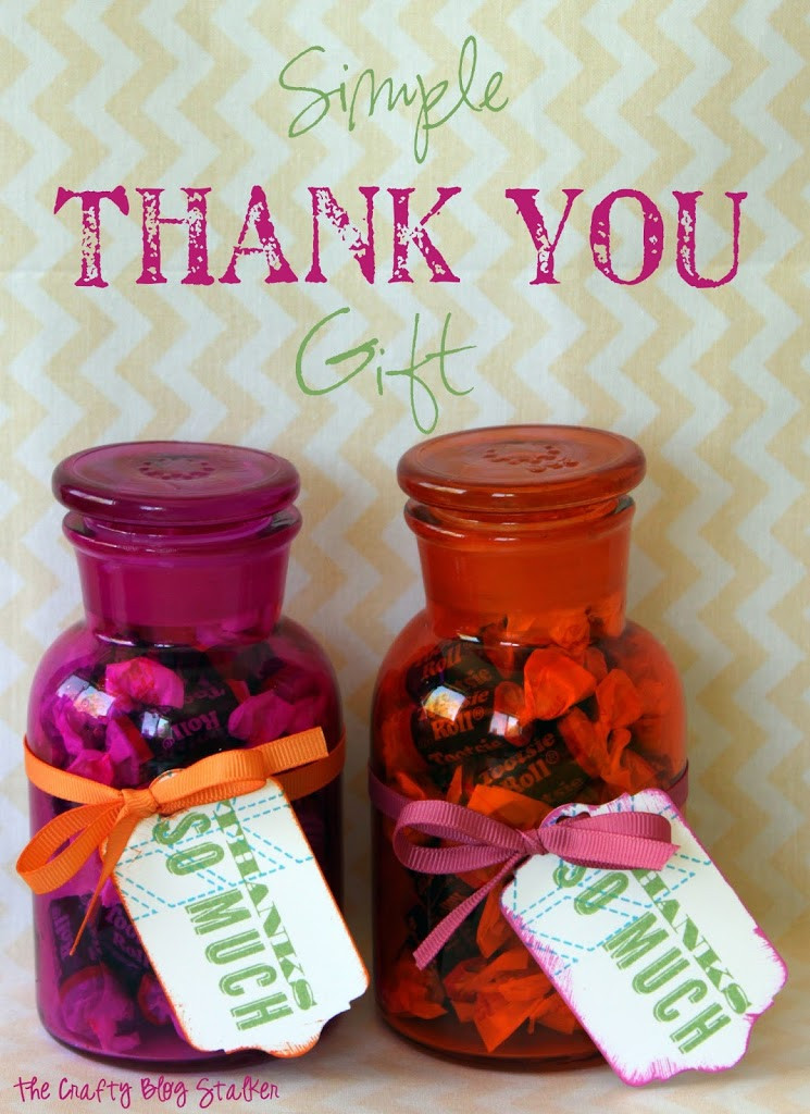 Thank Gift Ideas
 Simple Thank You Gift The Crafty Blog Stalker