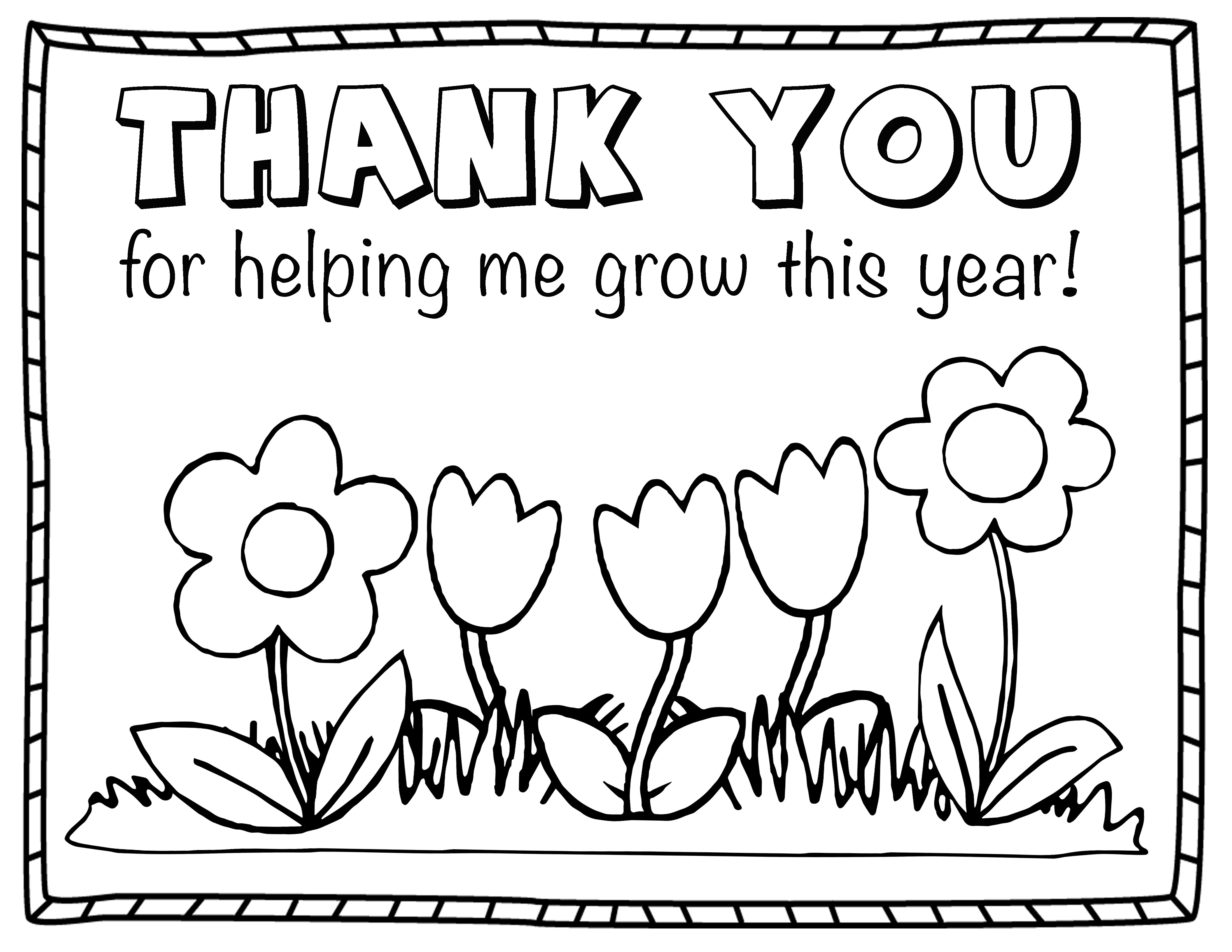 Thank You Coloring Pages For Kids
 Teacher Appreciation Coloring Page