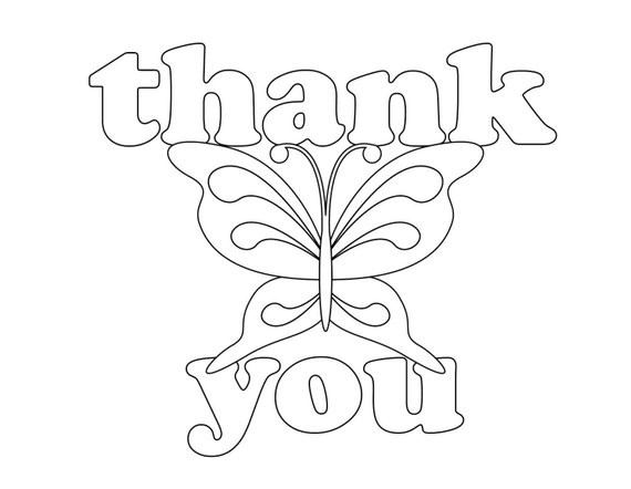 Thank You Coloring Pages For Kids
 Coloring Book style Thank You Cards set of 20 by