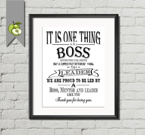 Thank You Gift Ideas For Boss
 Boss appreciation day Boss week boss card boss by