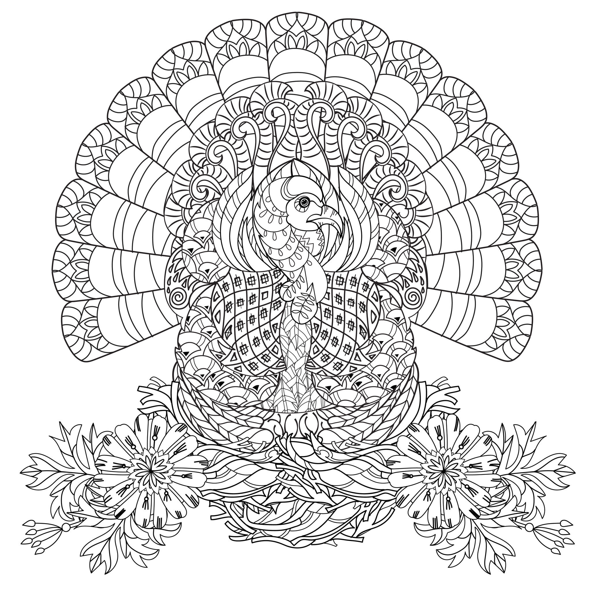 Thanksgiving Adult Coloring Pages
 Thanksgiving Coloring Pages For Adults to and