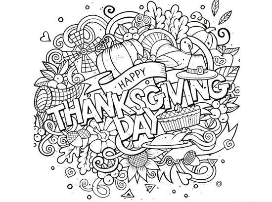 Thanksgiving Adult Coloring Pages
 23 Free Thanksgiving Coloring Pages and Activities Round