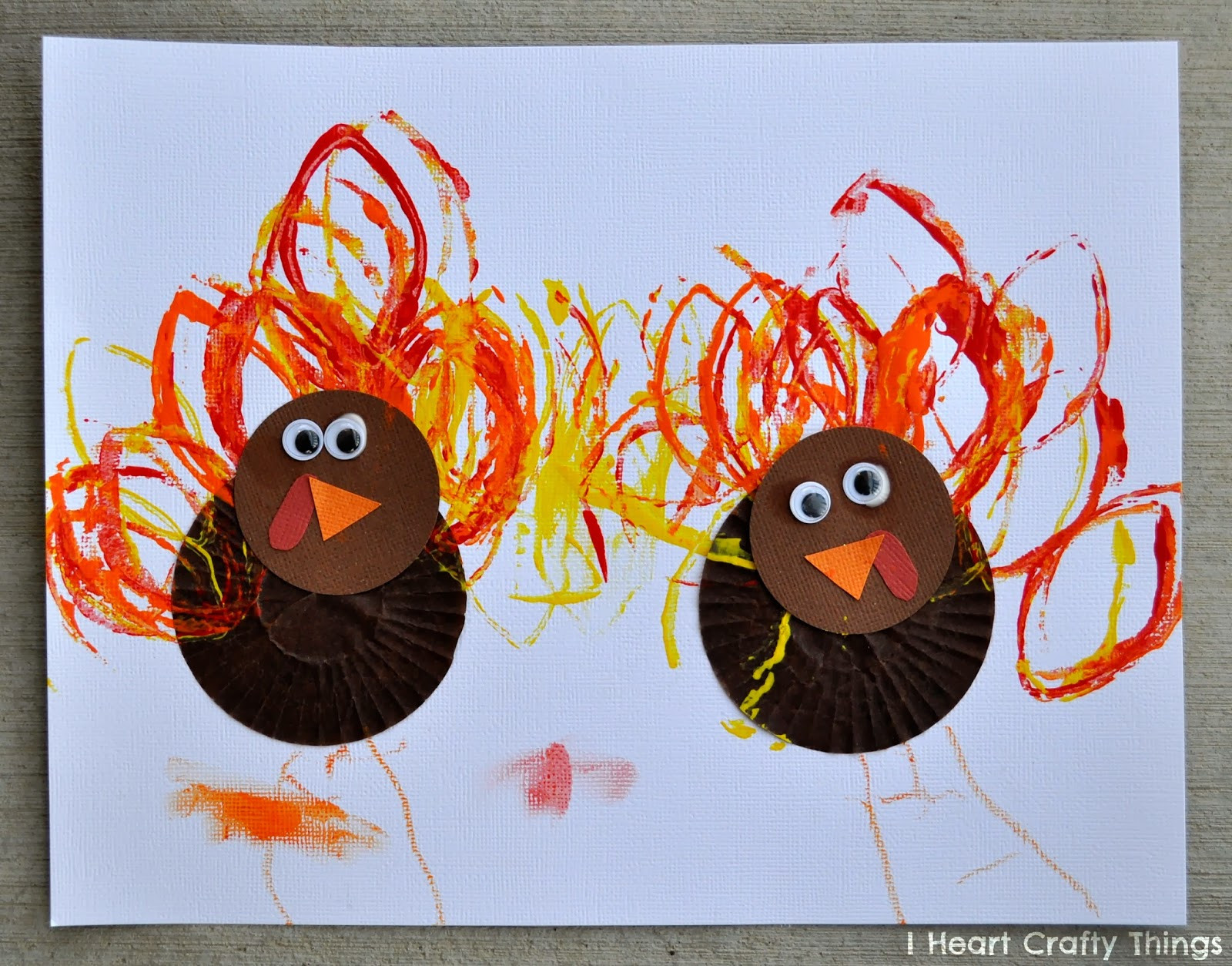 Thanksgiving Art For Preschoolers
 Cupcake Liner Turkey Craft