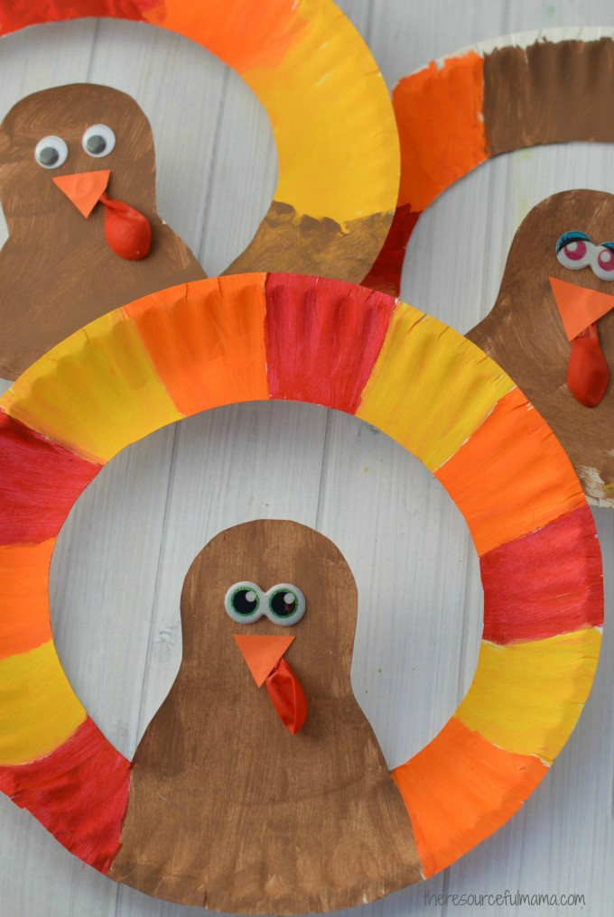 Thanksgiving Arts And Crafts For Toddlers
 Paper Plate Turkey Craft The Resourceful Mama