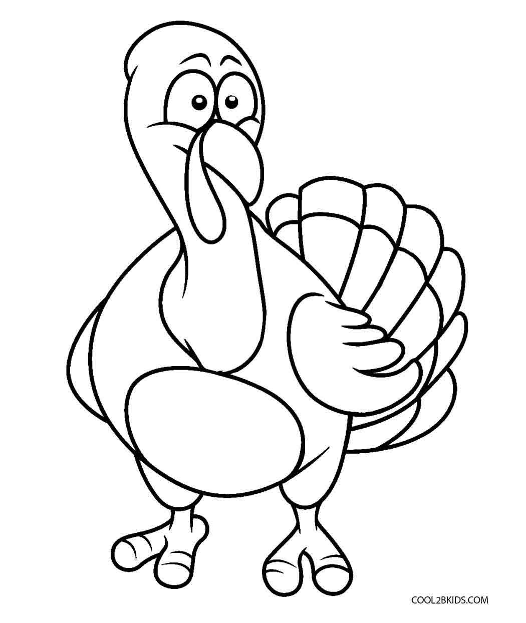 Thanksgiving Coloring Pages For Preschoolers
 Free Printable Turkey Coloring Pages For Kids