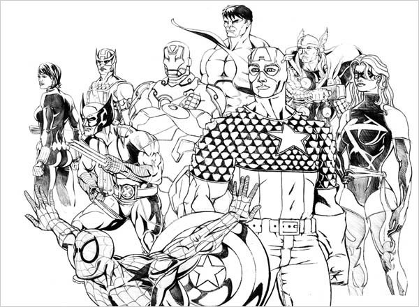 The Avengers Coloring Pages
 Superhero Coloring Pages Coloring Pages