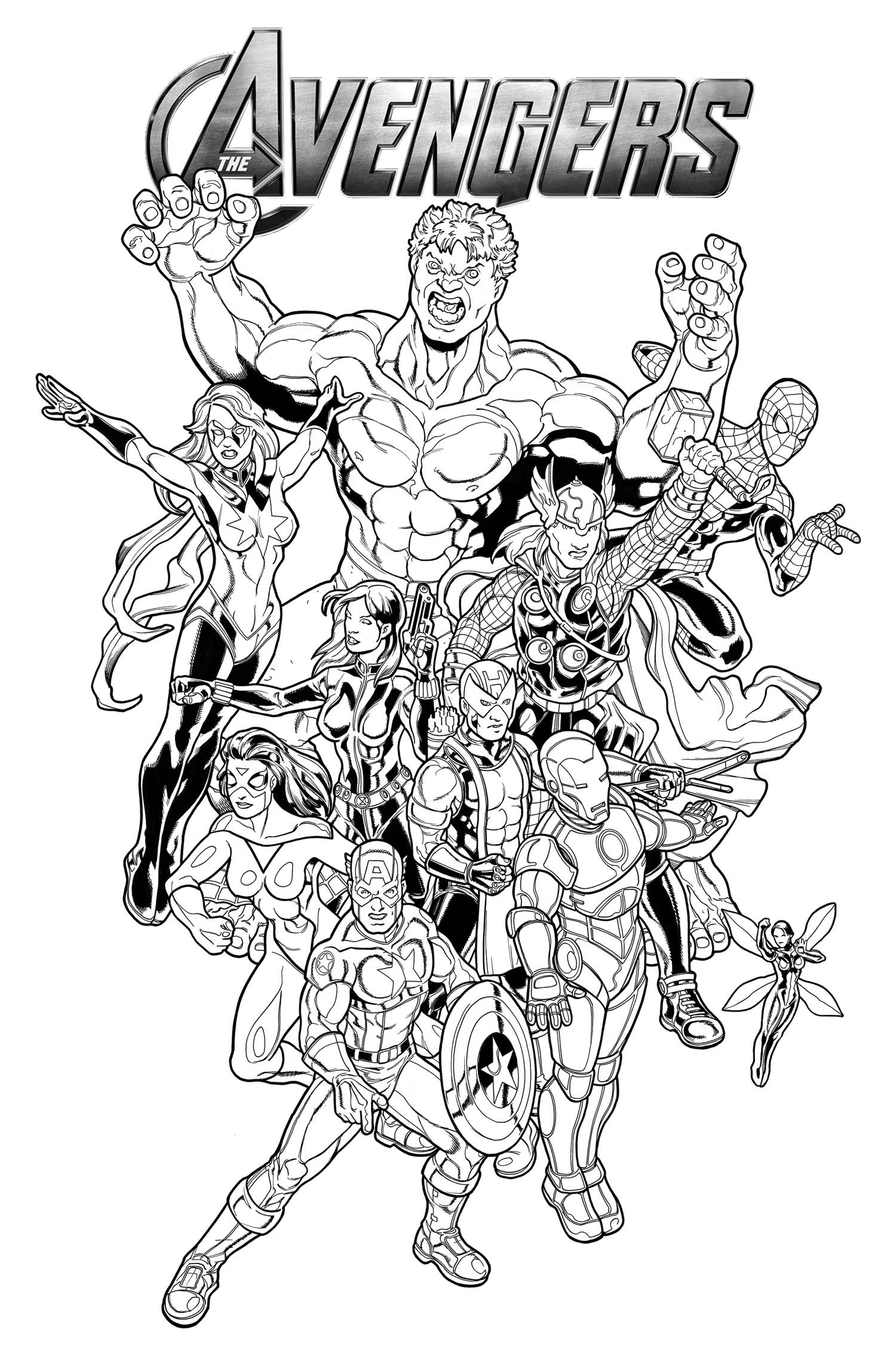 The Avengers Coloring Pages
 Avengers Coloring Pages