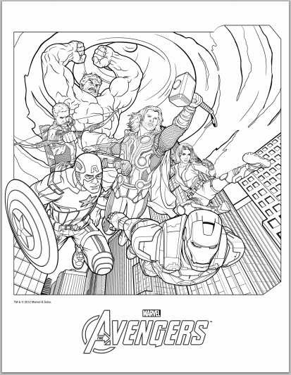 The Avengers Coloring Pages
 Color Up Avengers 2012 Coloring Pages