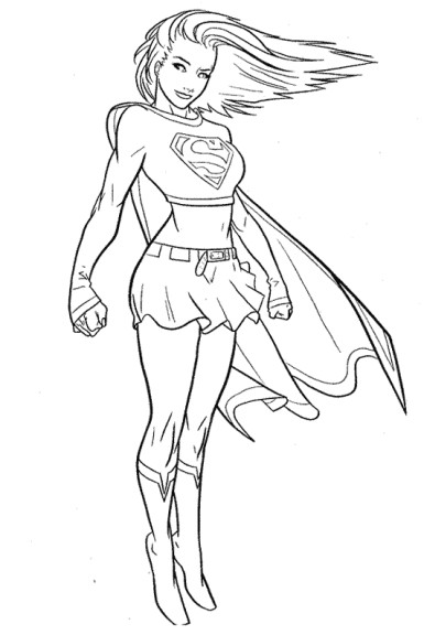 The Hollow Justice Coloring Pages For Boys
 Coloriage Superwoman à imprimer