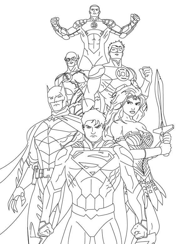 The Hollow Justice Coloring Pages For Boys
 Justice League Coloring Pages coloring
