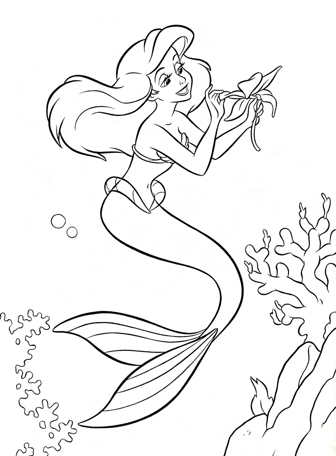 The Little Mermaid Coloring Pages
 Under The Sea Coloring Pages to Print