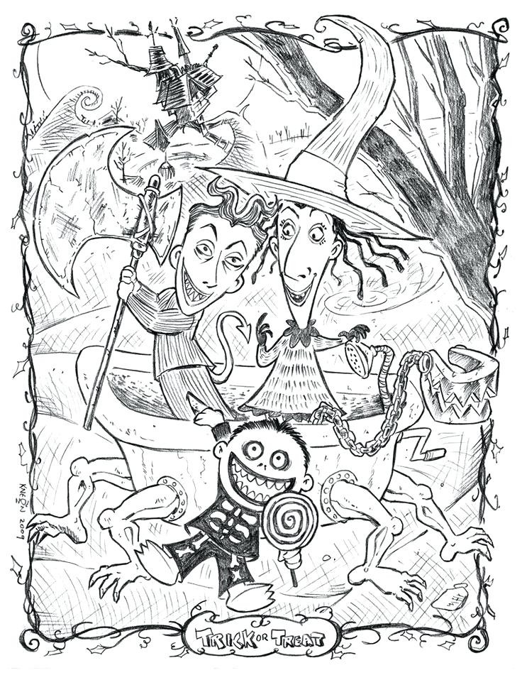 The Nightmare Before Christmas Coloring Pages
 home improvement Nightmare before christmas coloring