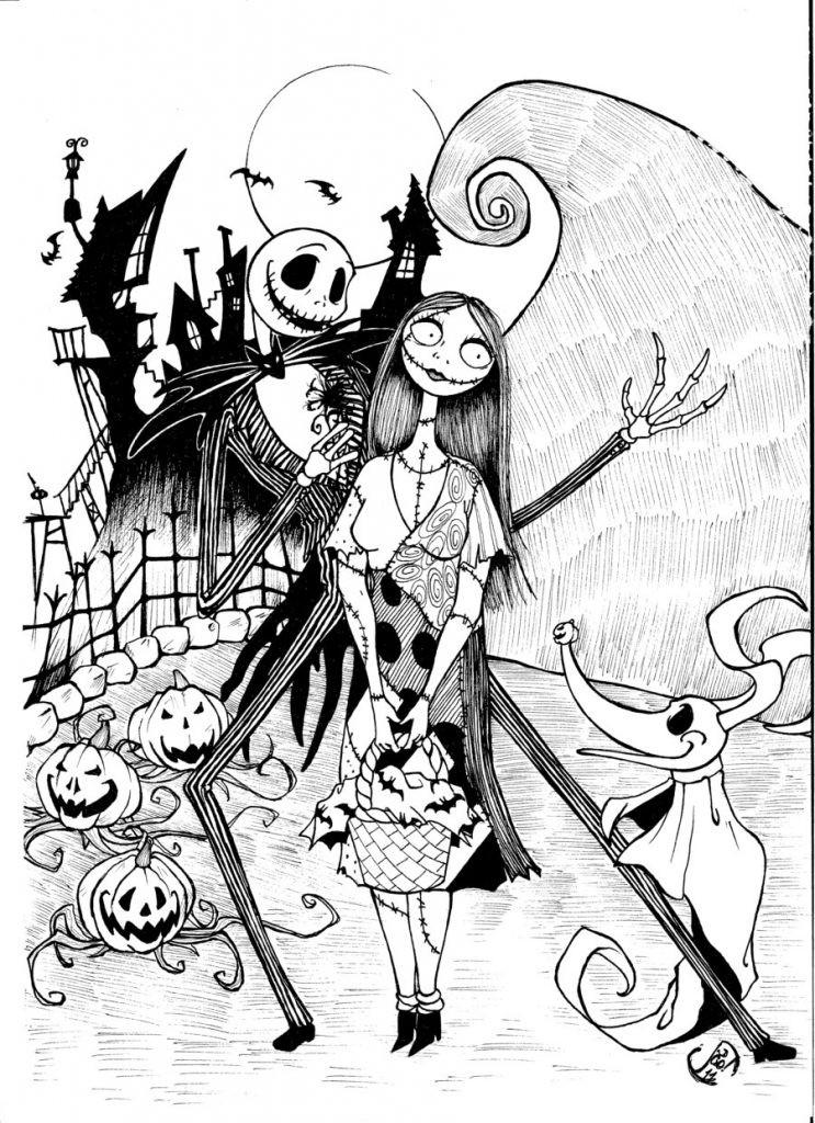 The Nightmare Before Christmas Coloring Pages
 Free Printable Nightmare Before Christmas Coloring Pages