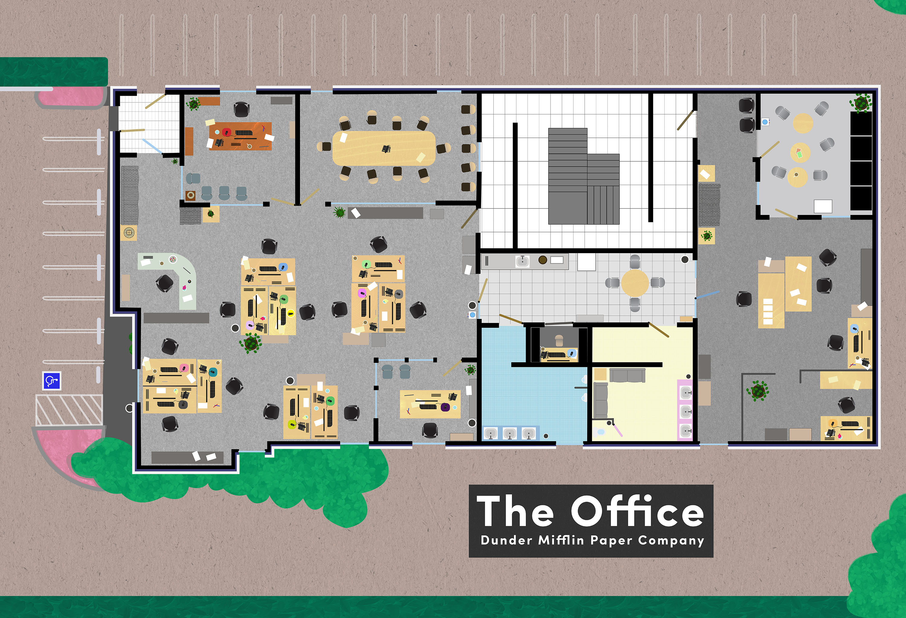 Best ideas about The Office Floor Plan
. Save or Pin Floor Plans Famous TV and Movie Businesses Now.