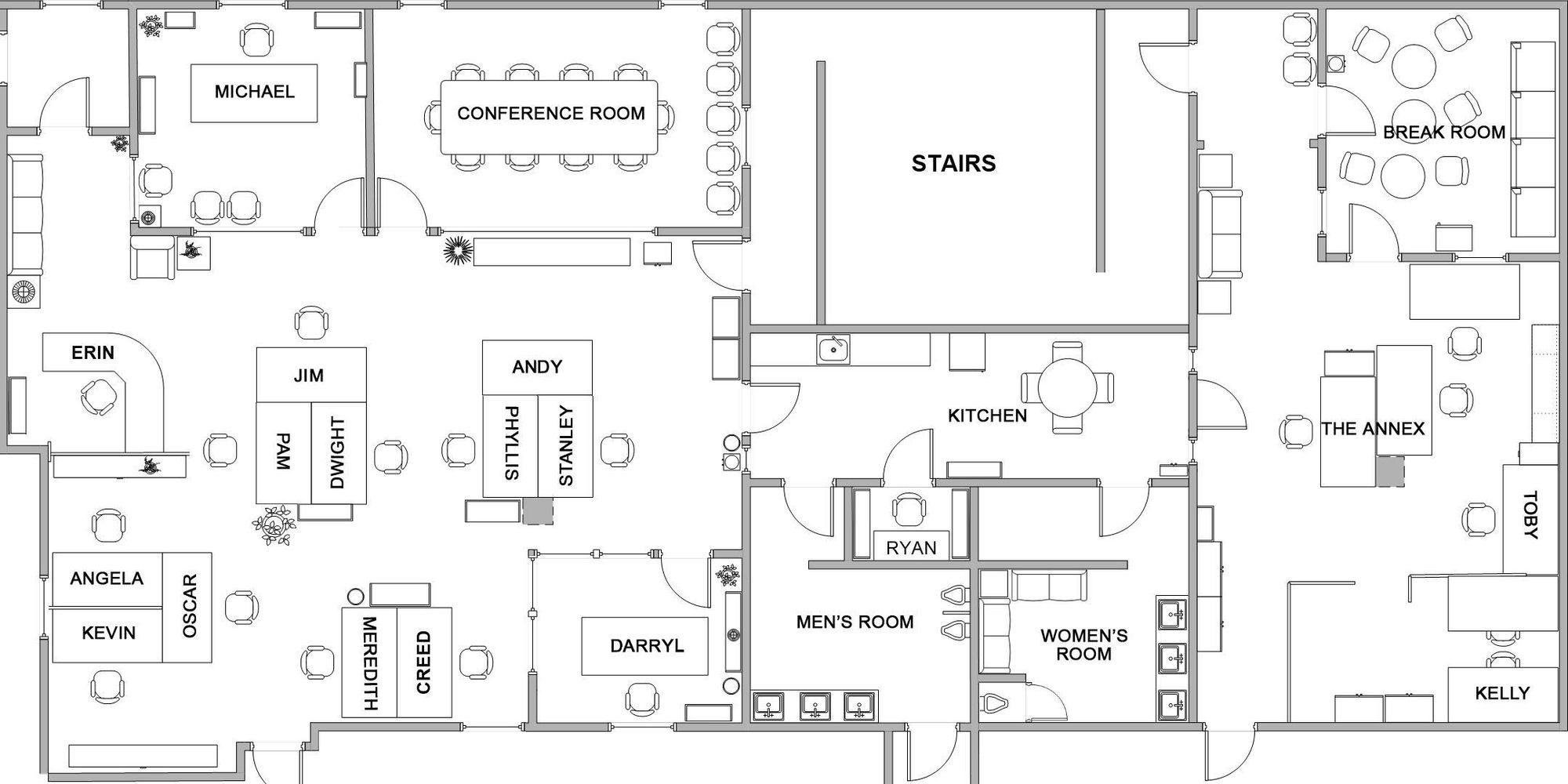 Best ideas about The Office Floor Plan
. Save or Pin Dunder Mifflin Scranton Now.