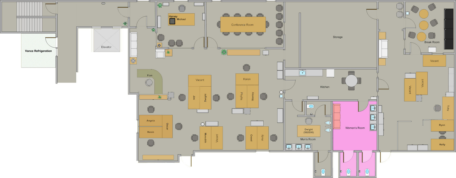 Best ideas about The Office Floor Plan
. Save or Pin I got bored so I decided to make a foor plan of Dunder Now.