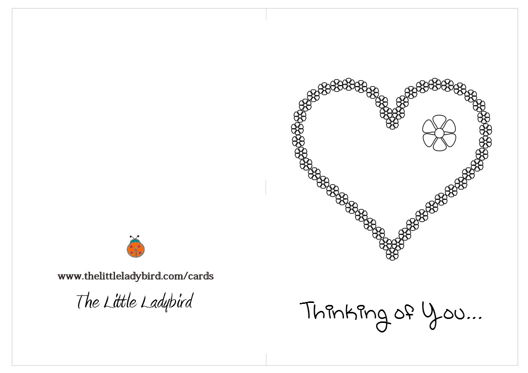 Thinking Of You Coloring Pages
 Card Printable Gallery Category Page 14