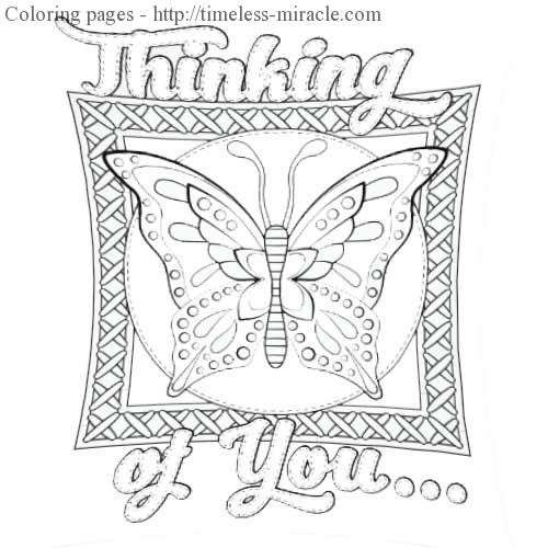 Thinking Of You Coloring Pages
 Thinking of you coloring page timeless miracle