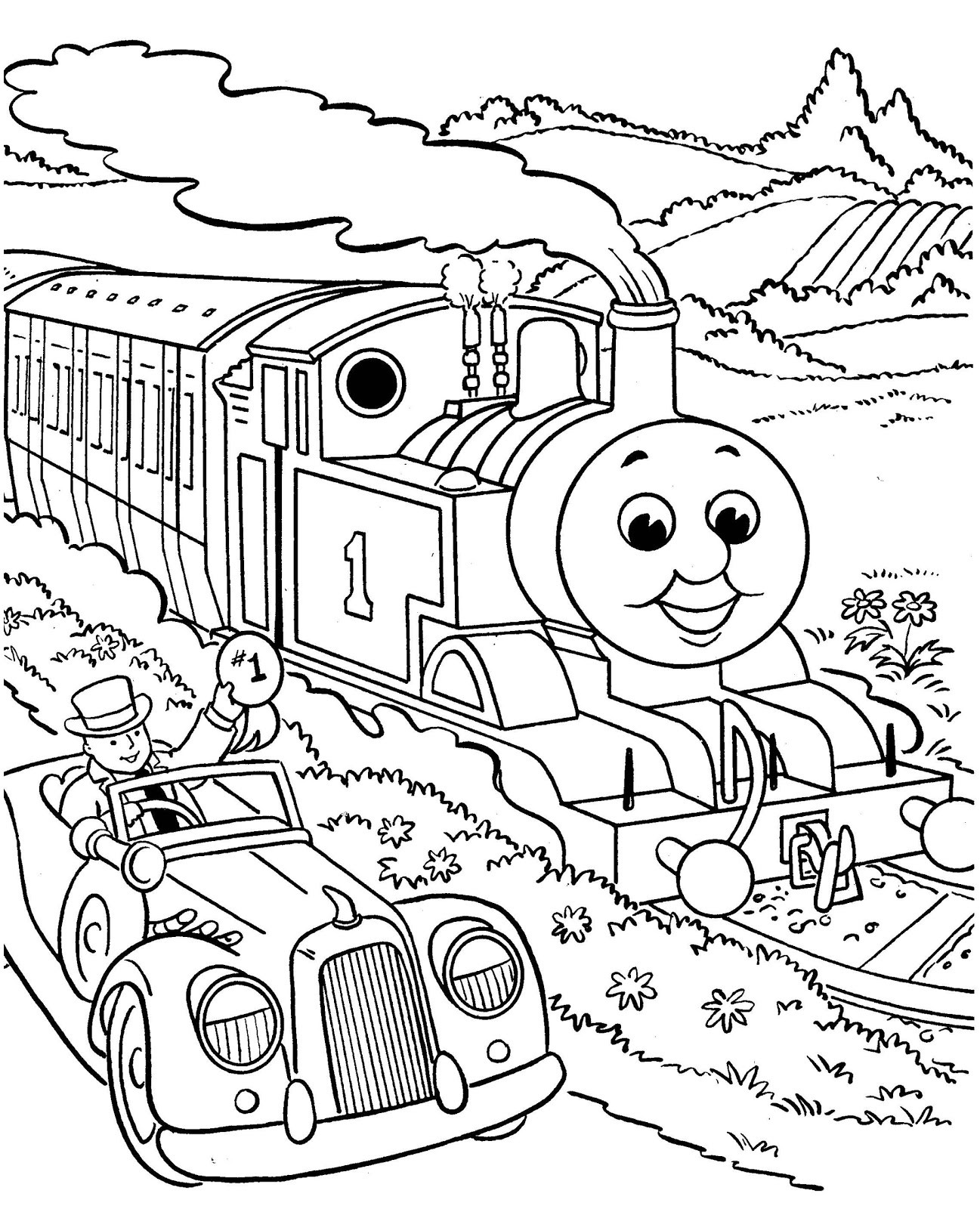 Thomas The Train Coloring Pages
 Free Printable Coloring Pages For Boys