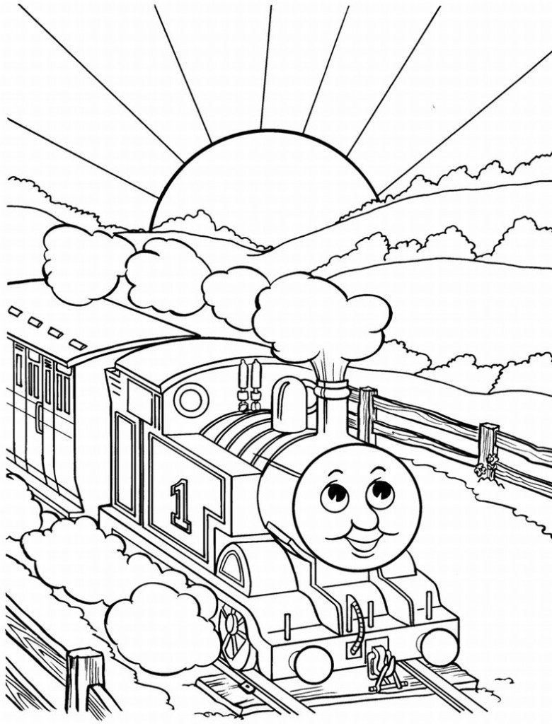 Thomas The Train Coloring Pages
 Free Printable Train Coloring Pages For Kids