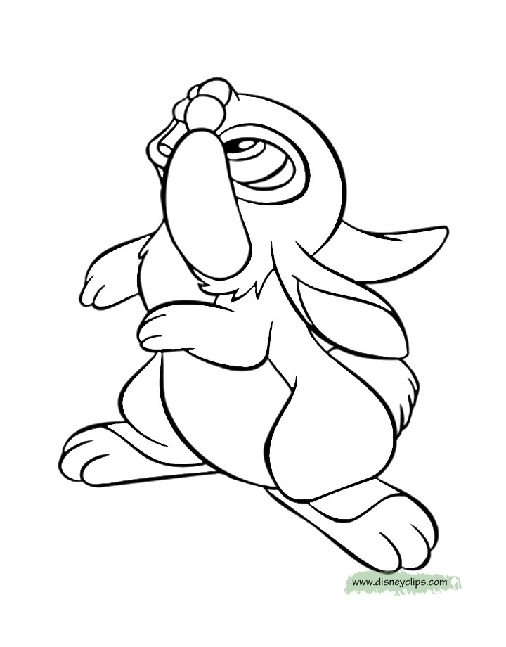 Thumper Coloring Pages
 Printable Thumper Coloring Pages