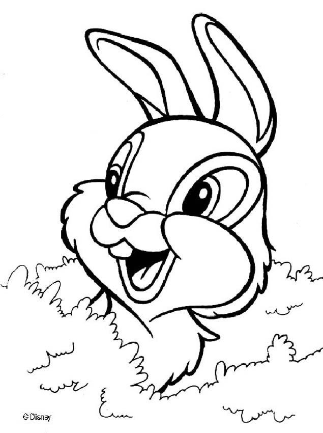 Thumper Coloring Pages
 BAMBI coloring pages Thumper 1