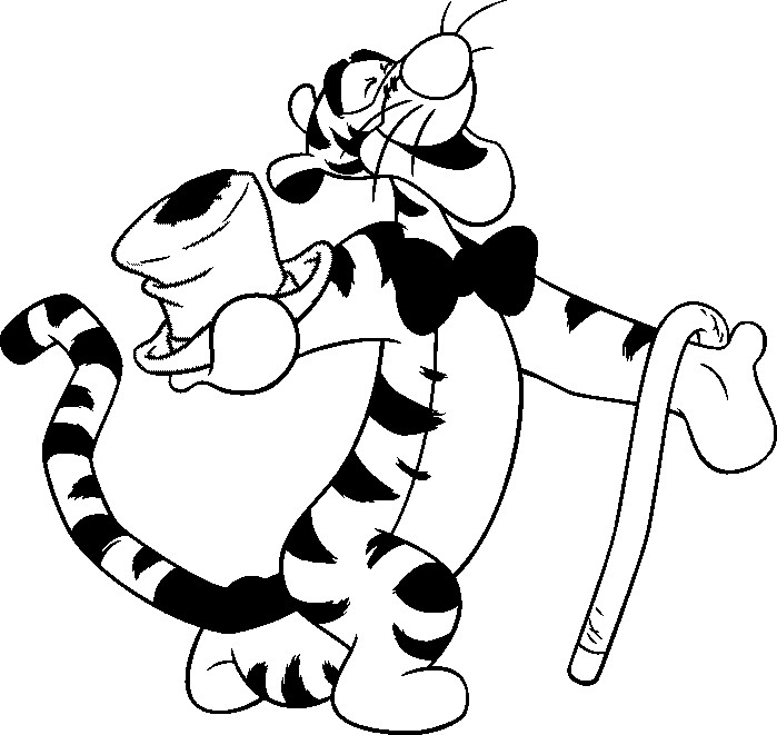 Tigger Coloring Pages
 Cartoons Coloring Pages Tigger Coloring Pages