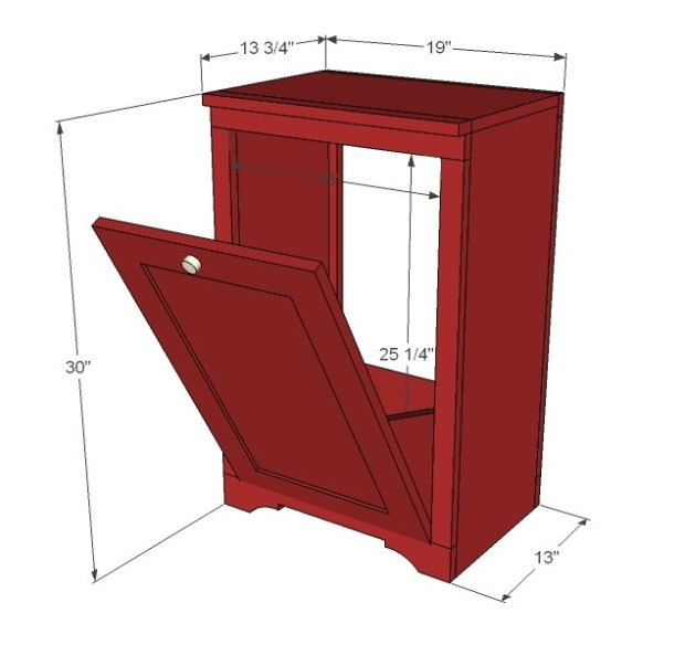 Best ideas about Tilt Out Trash Bin Storage Cabinet
. Save or Pin DIY Wood Cabinet to Stash Your Trash Now.