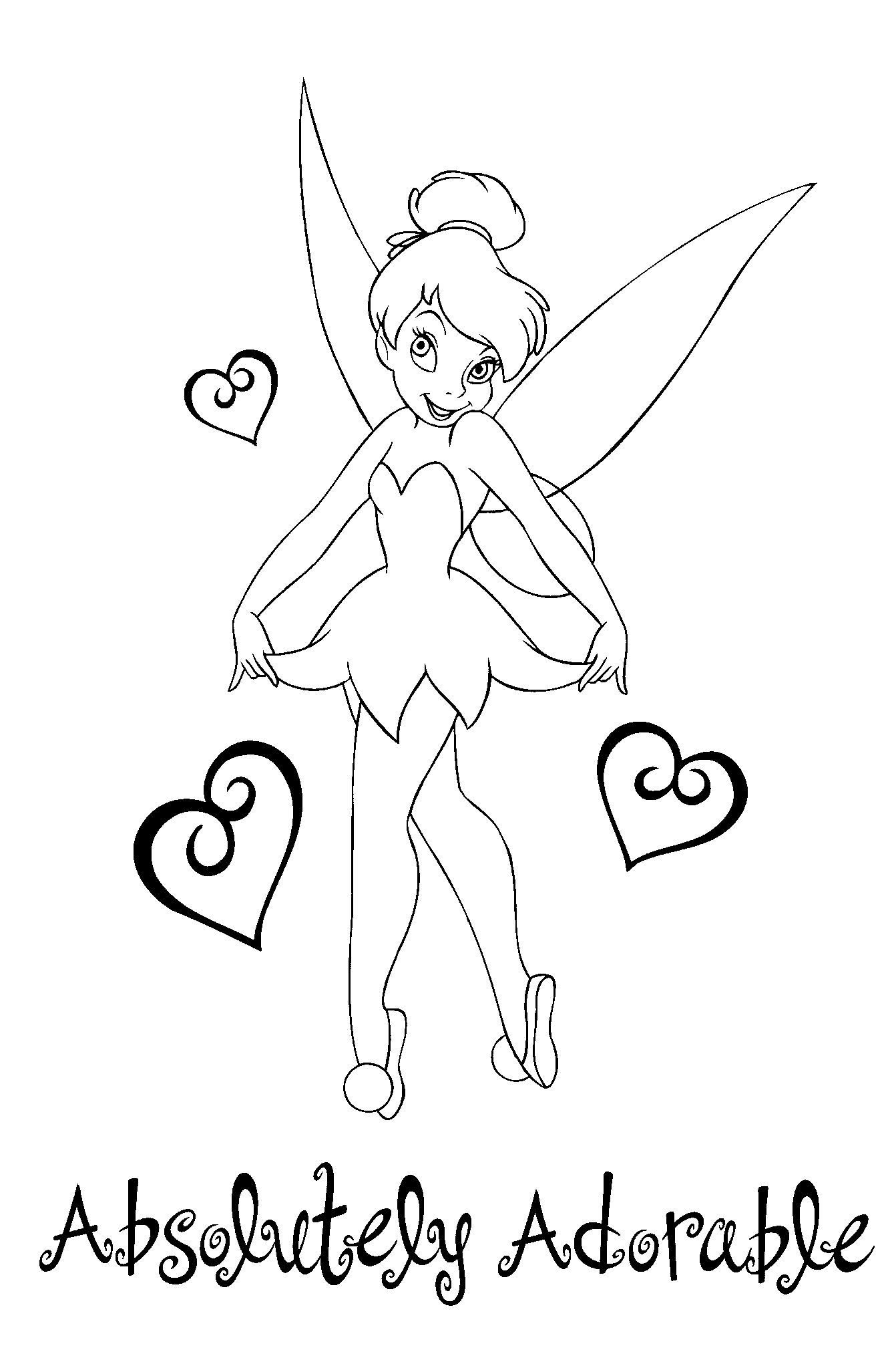 Tinker Bell Coloring Pages For Girls
 Tinkerbell Coloring Pages