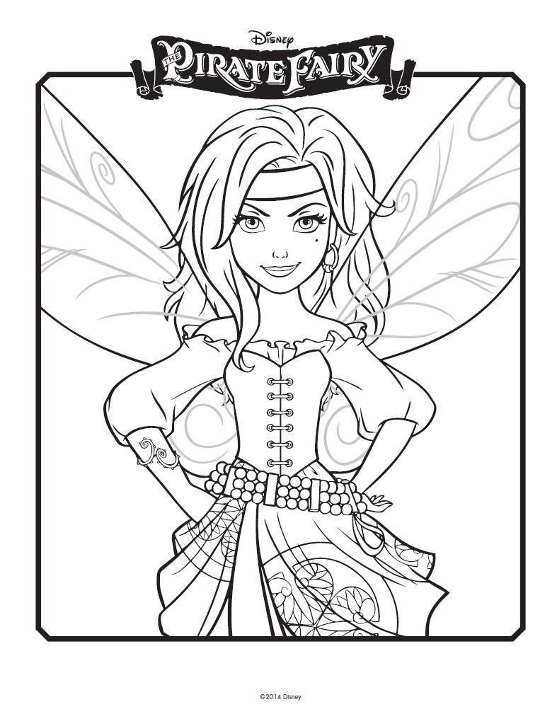 Tinker Bell Coloring Pages For Girls
 Disney Easter Coloring Pages Tinkerbell Friends Pirate