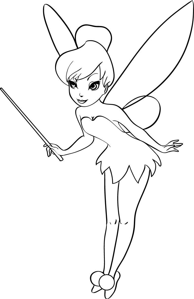 Tinker Bell Coloring Pages For Girls
 Free Printable Tinkerbell Coloring Pages For Kids