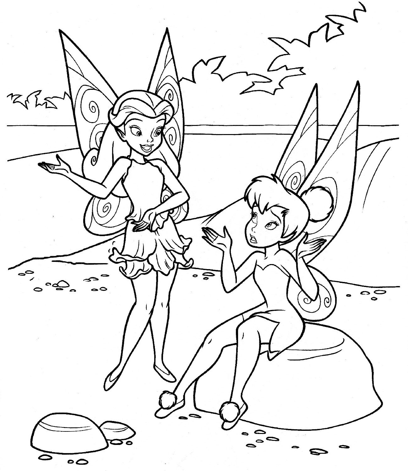 Tinkerbell Coloring Book
 Free Printable Tinkerbell Coloring Pages For Kids