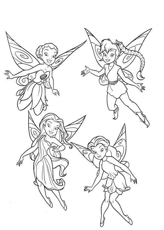 Tinkerbell Coloring Pages
 Free Printable Disney Fairies Coloring Pages For Kids