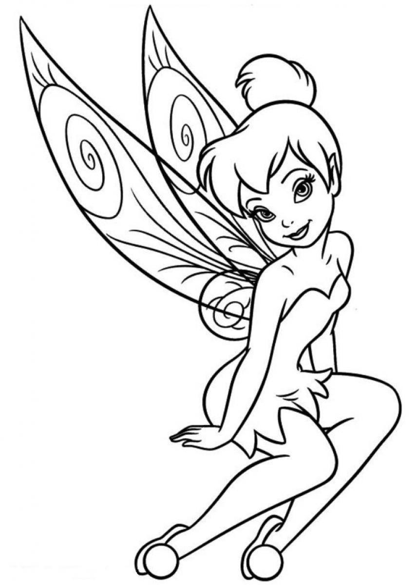 Tinkerbell Coloring Pages
 Tinkerbell Fairies Coloring Pages Bestofcoloring
