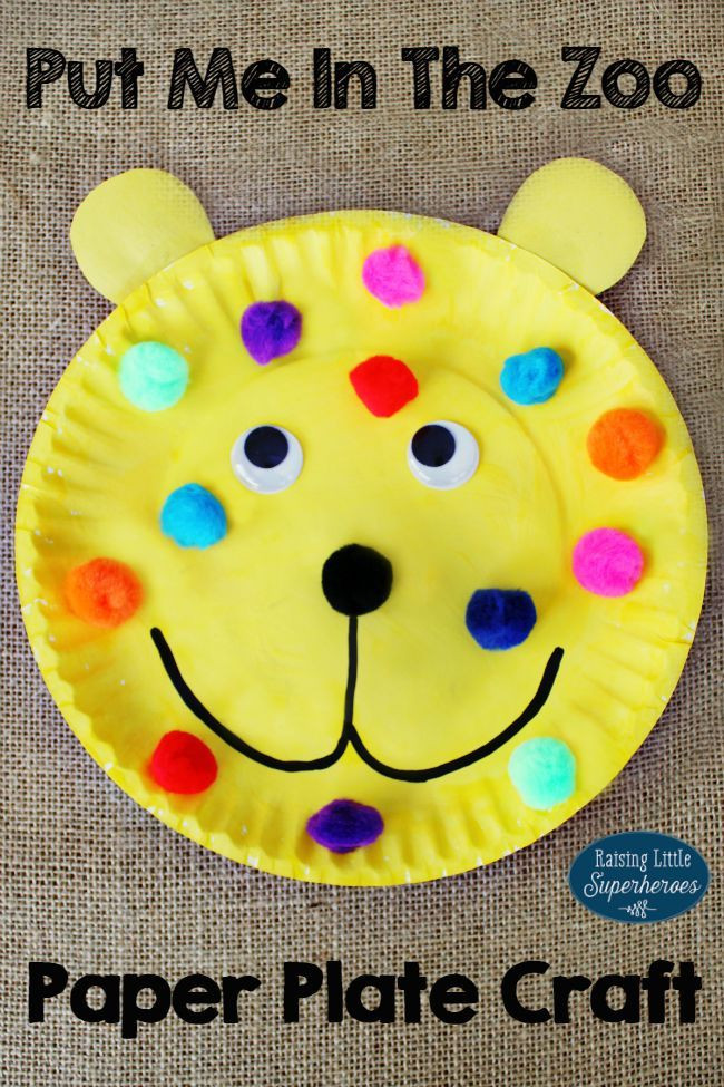 Toddler Craft Project
 How To Make A Put Me In The Zoo Paper Plate Craft