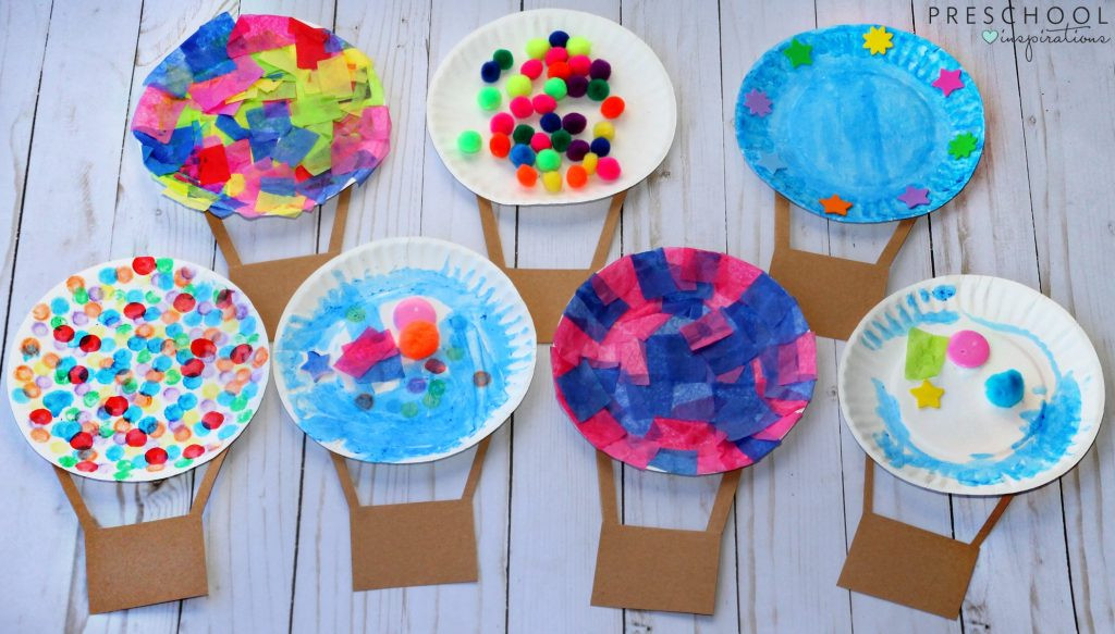 Toddlers Craft Projects
 Hot Air Balloon Process Art Activity Preschool Inspirations