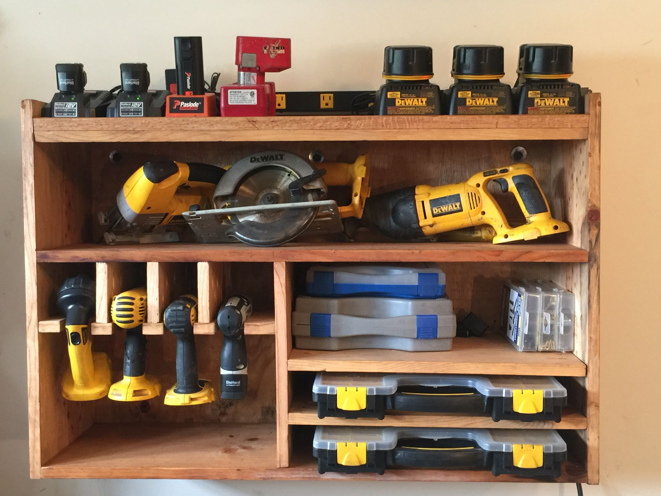 Best ideas about Tool Storage &amp; Organization
. Save or Pin Cordless tool station Shop organization Now.