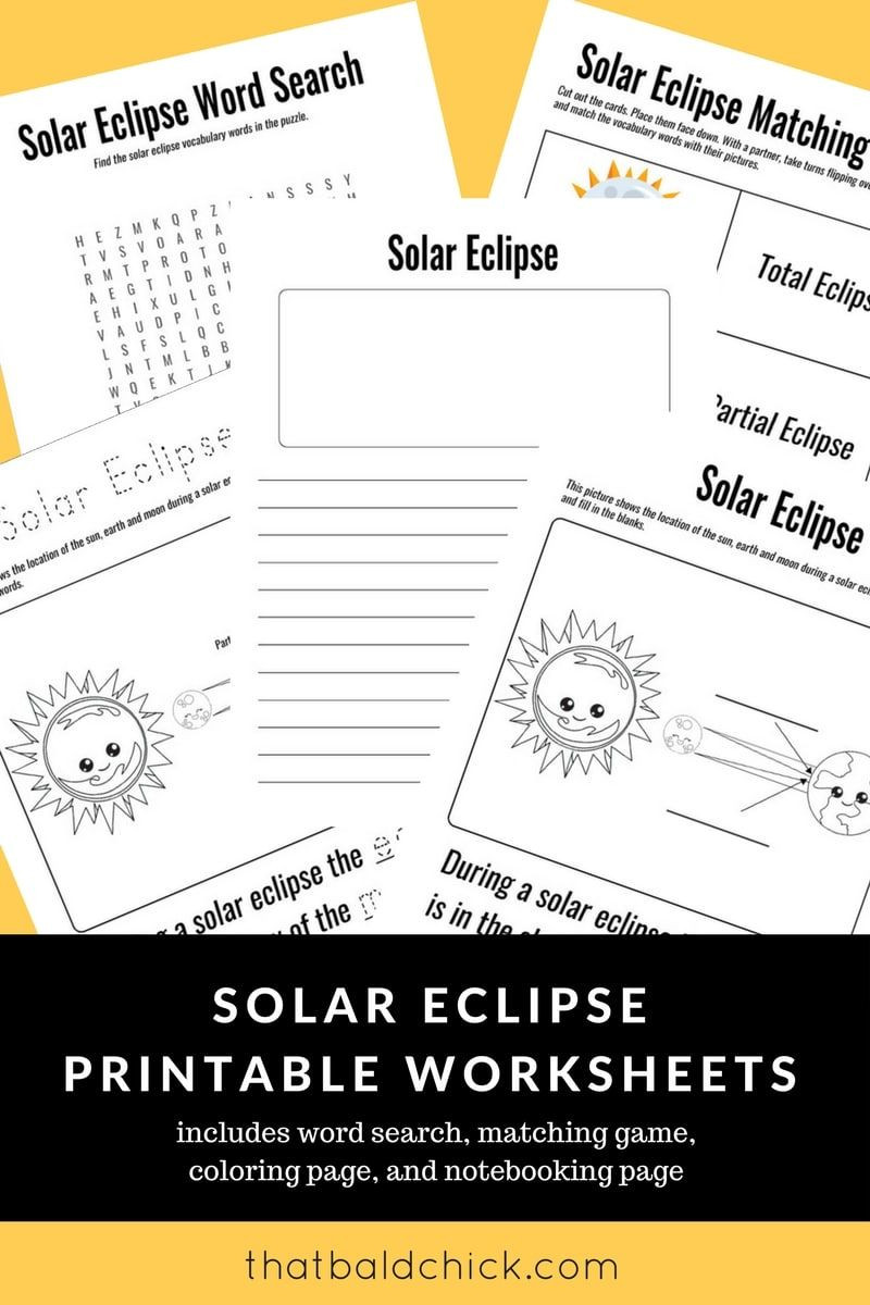 Best ideas about Total Eclipse Fun Fact Worksheets Coloring Sheets For Kids
. Save or Pin Solar Eclipse Printable Worksheets at thatbaldchick Now.