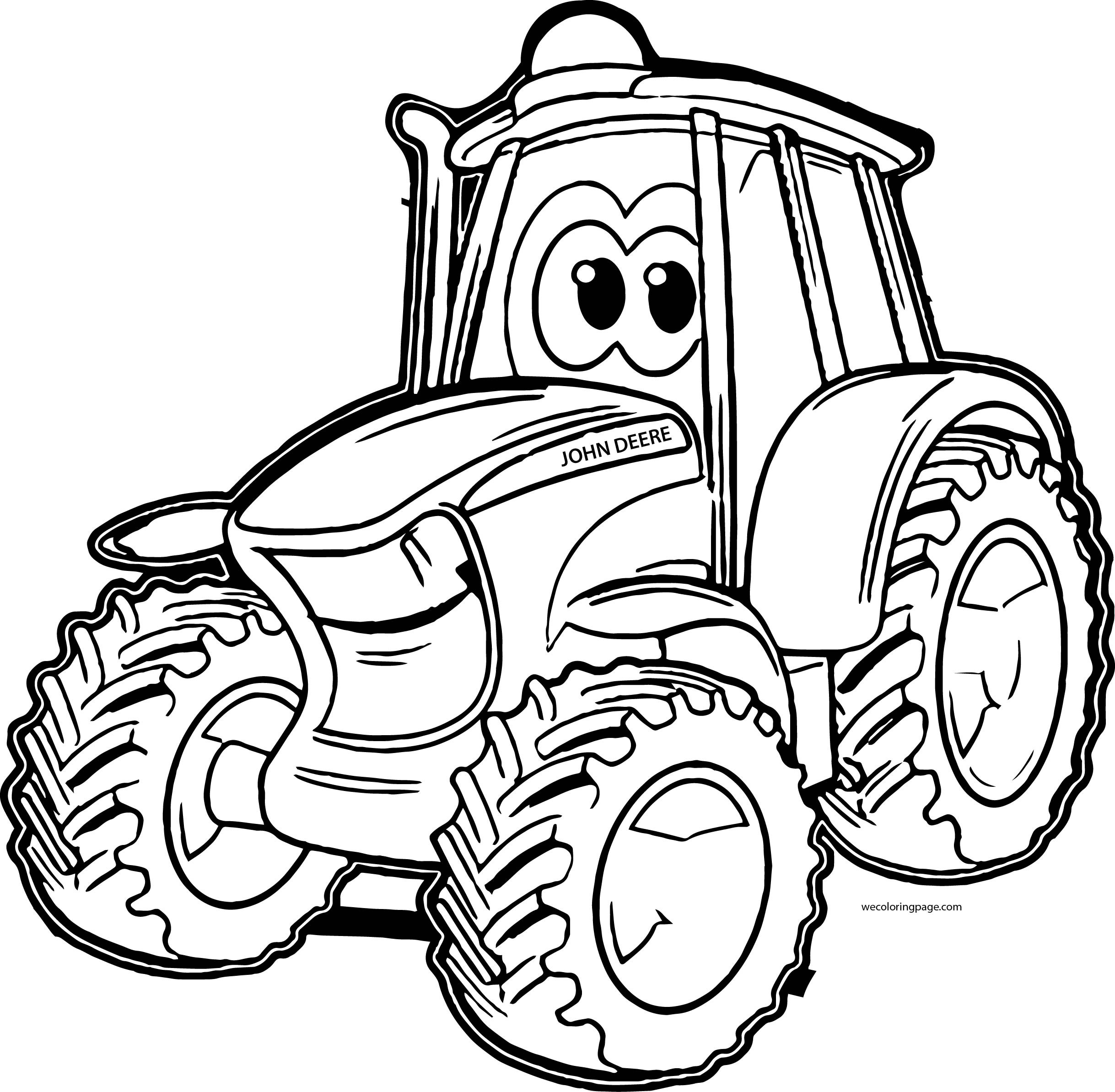 Tractors Coloring Book
 John Johnny Deere Tractor Coloring Pages