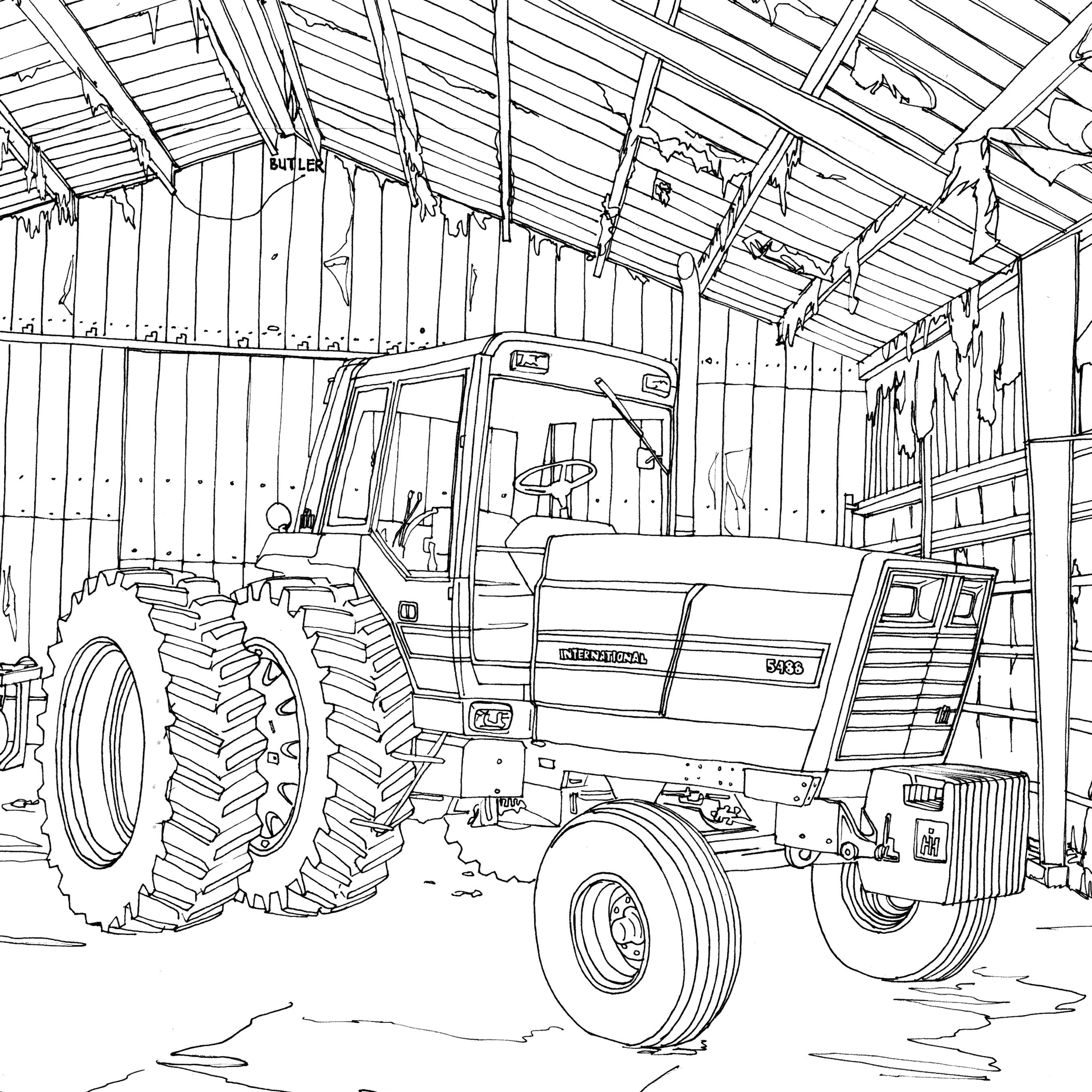 Tractors Coloring Book
 Art of the Tractor Coloring Book