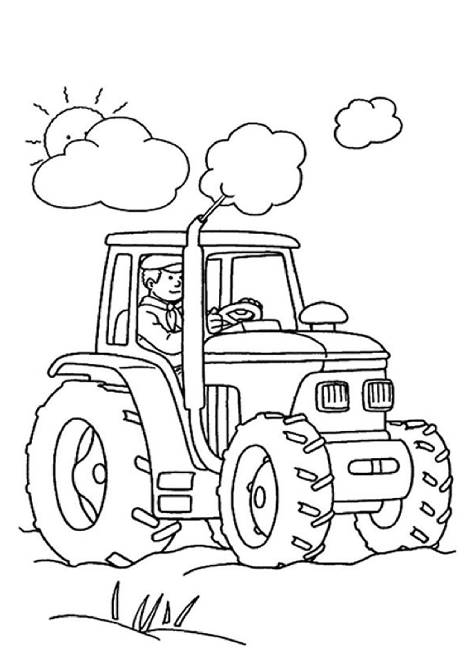 Tractors Coloring Book
 Free Printable Tractor Coloring Pages For Kids