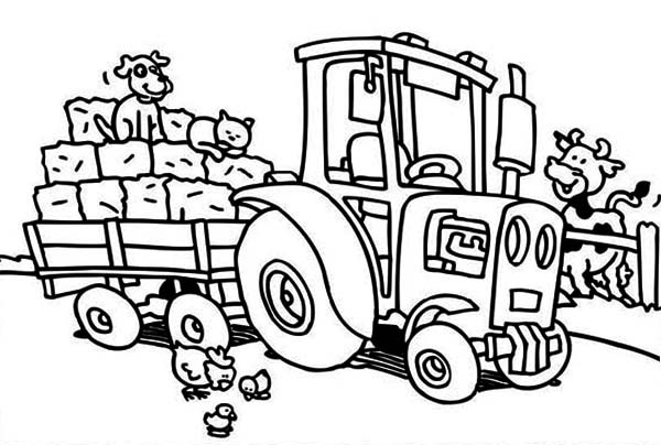 Tractors Coloring Book
 Tractor Coloring Pages