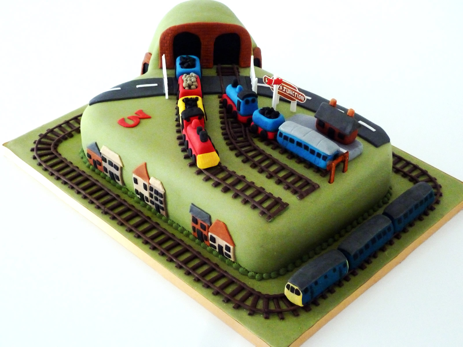 Train Birthday Cake
 Train Track Novelty Birthday Cake Susie s Cakes