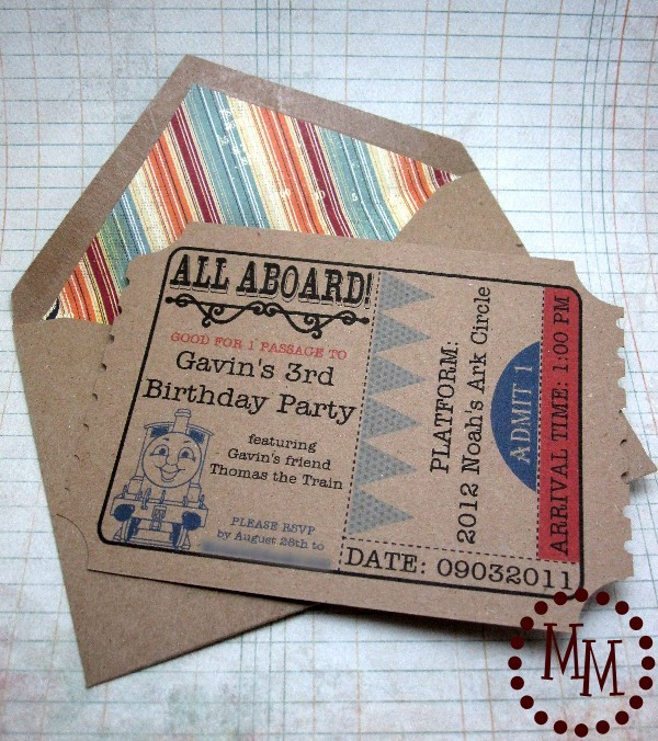 Best ideas about Train Birthday Party Invitations
. Save or Pin Train Ticket Birthday Invitations The Scrap Shoppe Now.